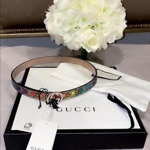 GUCCI Kids' Children's Gg Stars Belt. Unisex